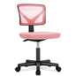 Mesh with Lumbar Support Armless Office Chair Low Back with Wheels Adjustable Height, Rolling Swivel Computer Chair