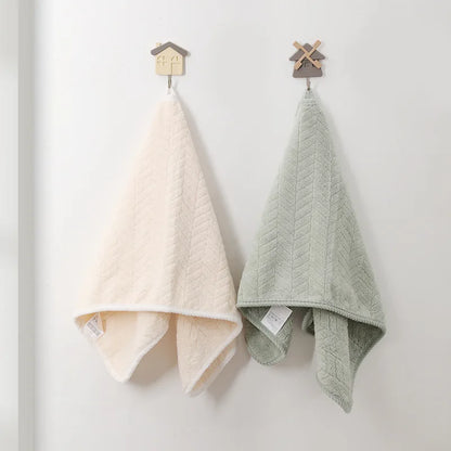 Solid Color Towel Set of 4pcs, Ultra Soft   Highly Absorbent, 4 Color Options.