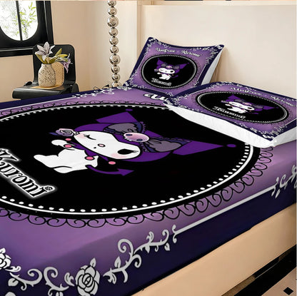 Sanrio Hello Kitty Elastic Bed Sheets, double bed sheets, soft velvet, mattress covers, bed sheet protectors