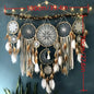 5-piece large Dream Catcher, handcrafted Moon Dream Chaser, Bohemian wall, Bedside decoration